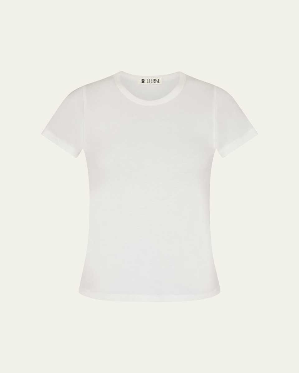 Fitted Crewneck Short-Sleeve T-Shirt